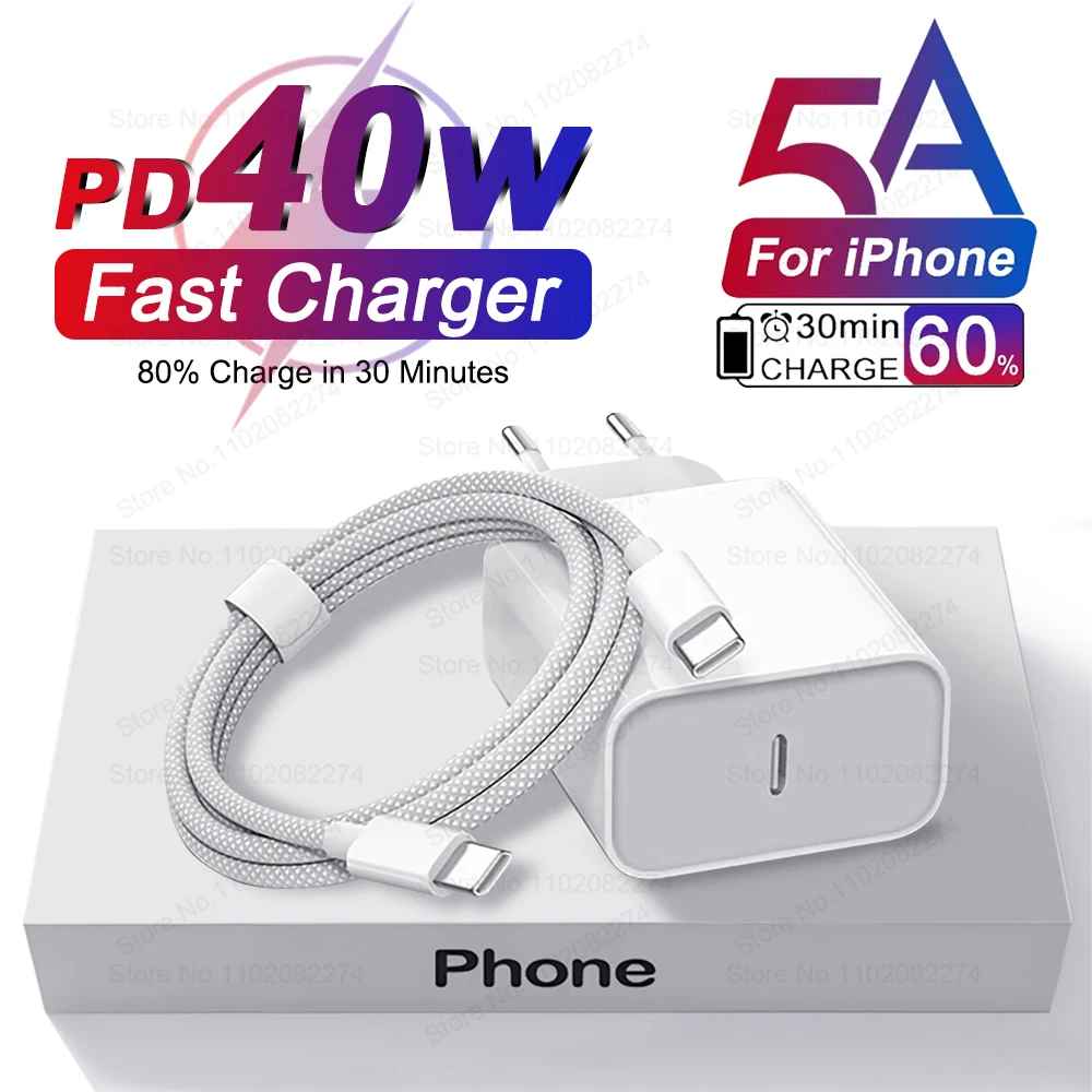 Carregador USB Tipo-C 40W